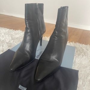Size 41 Prada Leather Booties
